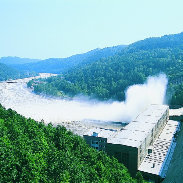 Orlik dam during the floods