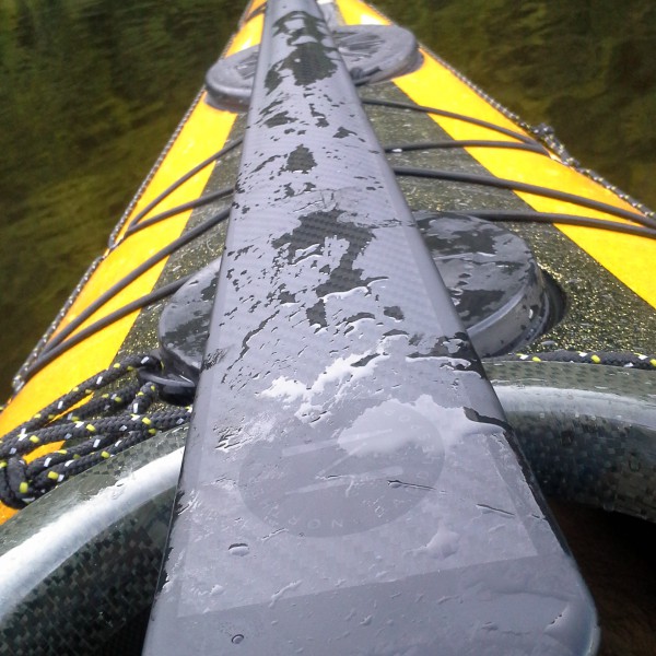 I am glad I didn't get it in white color as I wouldn't see the water drops on the outer layer of my paddle