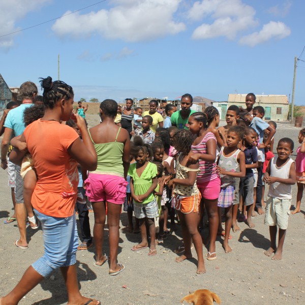 we visited shanty town in Espargos to bring food to children